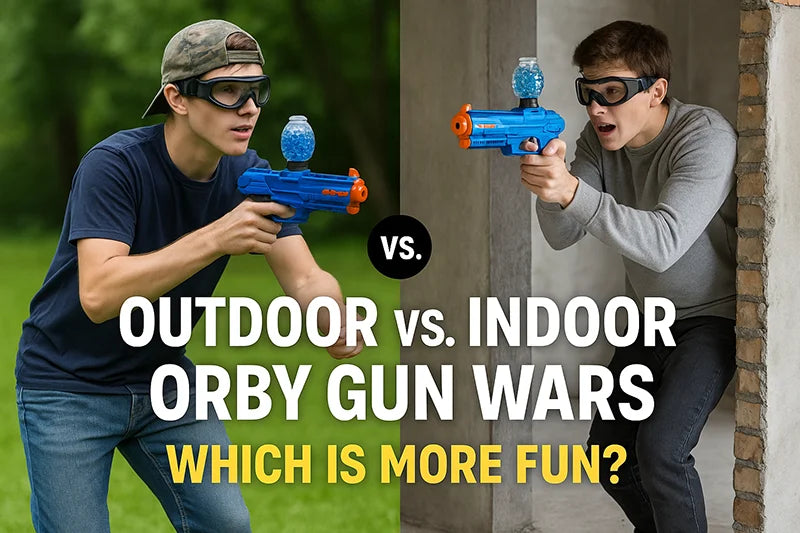 Outdoor vs. Indoor Orby Gun Wars – Which is More Fun?
