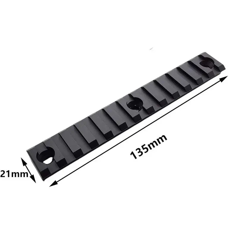 13-Slot Picatinny Weaver MLok Metal Rail Section 5.25"-P320GelBlaster-P320GelBlaster