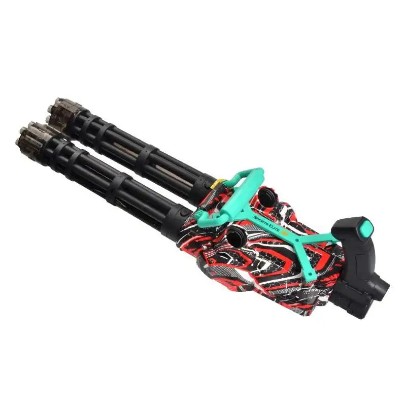 2-Barrel Hopper-Fed Gatling Gel Ball Blaster – Electric & Automatic-P320GelBlaster-red-P320GelBlaster