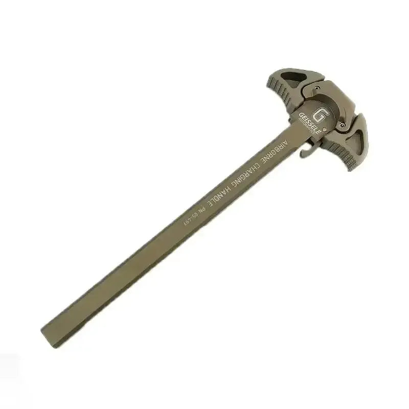 Aluminum Alloy Metal Charging Handle for ATM Gearbox-P320GelBlaster-Geissele tan-P320GelBlaster