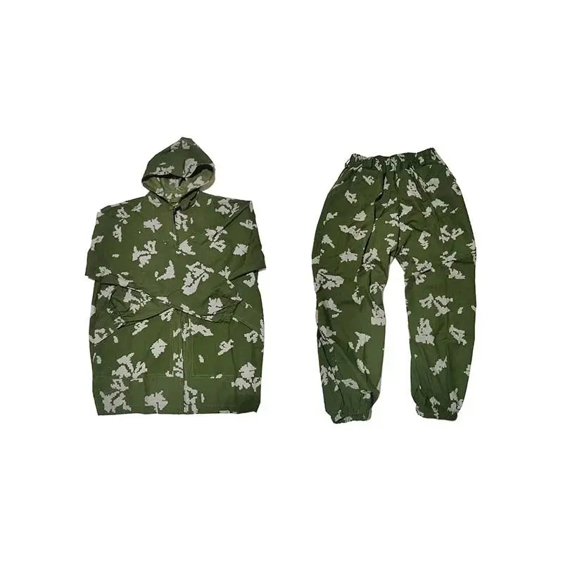 Russian Camouflage Thin Breathable Summer Masking Suit Scout-P320GelBlaster-White Flower Camo-44-P320GelBlaster