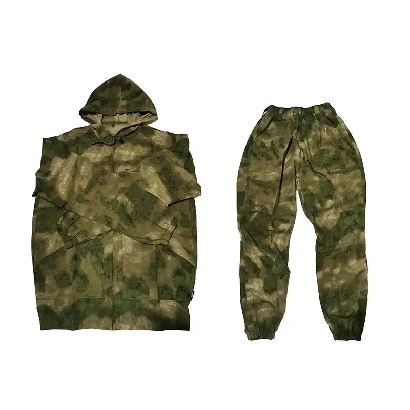 Russian Camouflage Thin Breathable Summer Masking Suit Scout-P320GelBlaster-Ruin Camo-44-P320GelBlaster