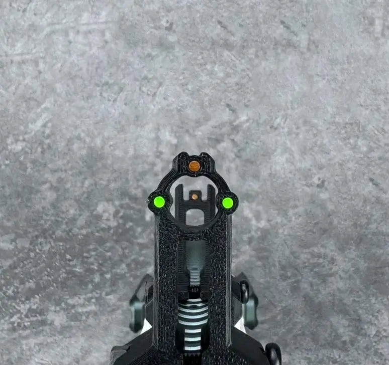 Sembylon Valkyrie Blaster 3D Printed Font & Rear Fiber Sights-P320GelBlaster-P320GelBlaster