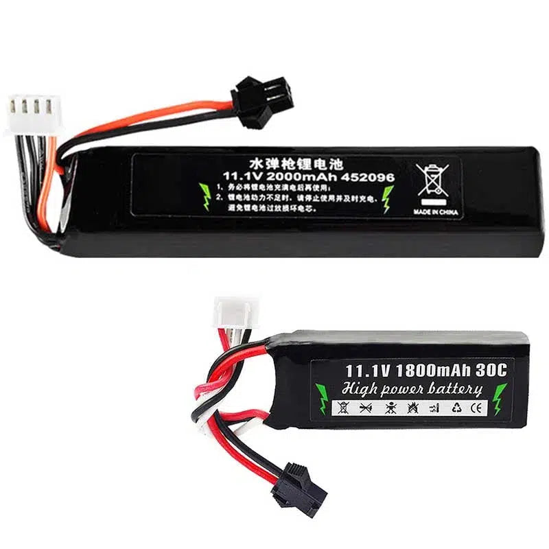 HJ SM Plug 30C Li-ion Battery 7.4/11.1V 2000mah-m416gelblaster-m416gelblaster
