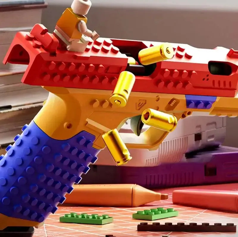 Diy Building Blocks Blowback Shell Ejection Toy Gun-P320GelBlaster-P320GelBlaster