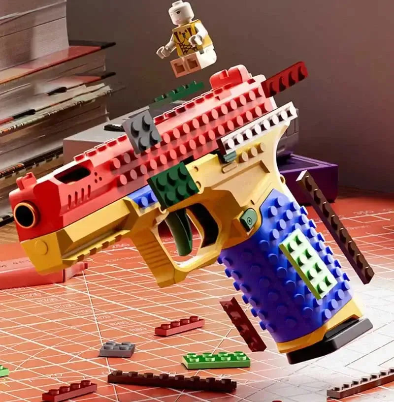Diy Building Blocks Blowback Shell Ejection Toy Gun-P320GelBlaster-P320GelBlaster
