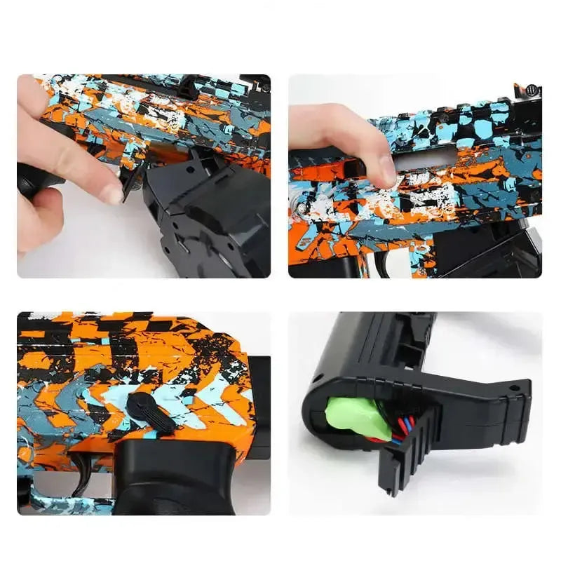 Electric Graffiti Tactical AK Rifle Drum-Fed Orby Gun-P320GelBlaster-P320GelBlaster