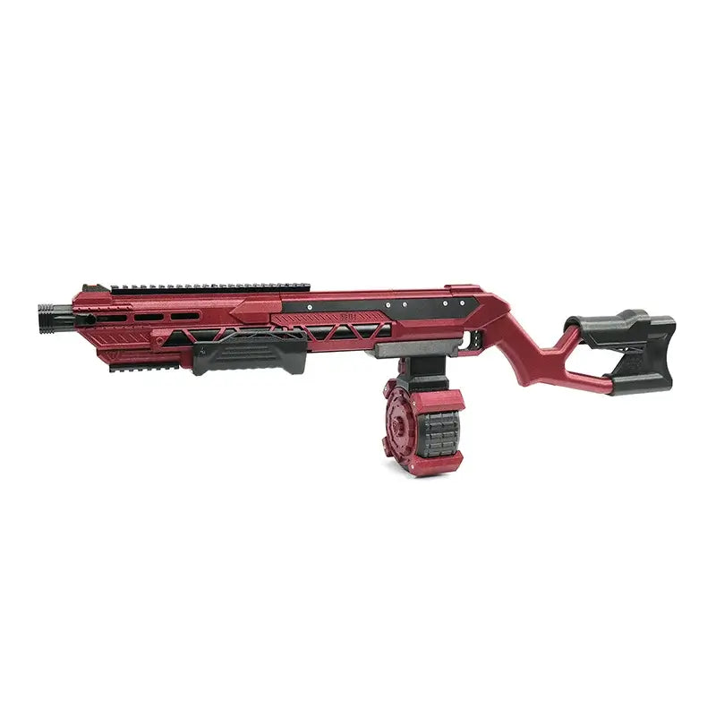 FaCai Wealth T04 Pump Action 3D Printed Nerf Shotgun Blaster-P320GelBlaster-t04 blaster with drum and buttstock-P320GelBlaster