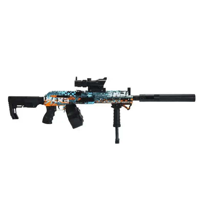 Electric Graffiti Tactical AK Rifle Drum-Fed Orby Gun-P320GelBlaster-P320GelBlaster