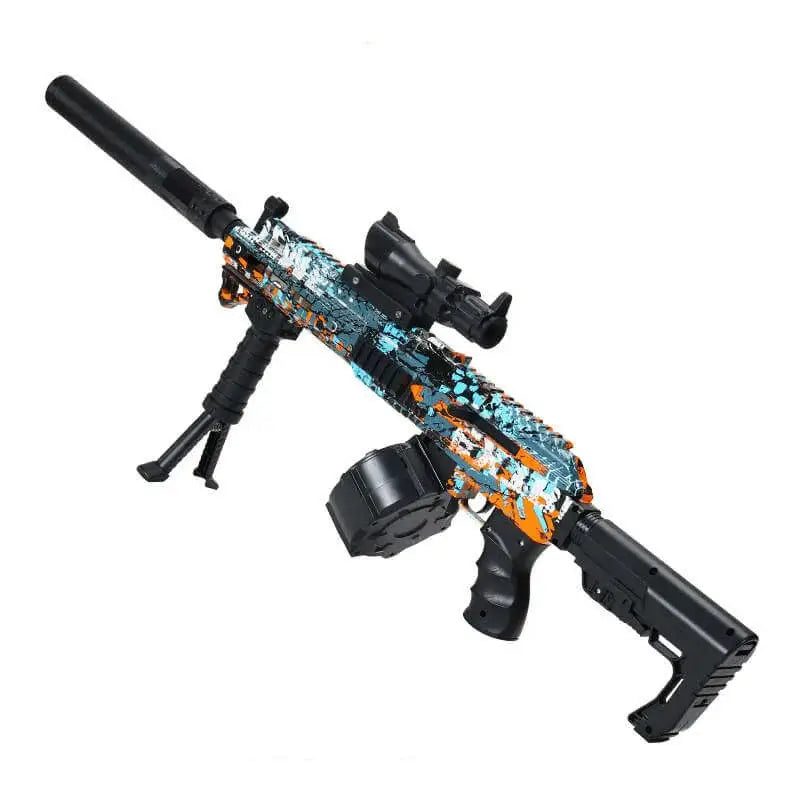 Electric Graffiti Tactical AK Rifle Drum-Fed Orby Gun-P320GelBlaster-P320GelBlaster