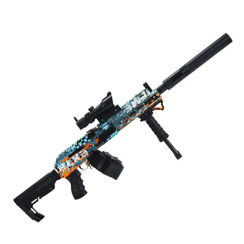 Electric Graffiti Tactical AK Rifle Drum-Fed Orby Gun-P320GelBlaster-P320GelBlaster