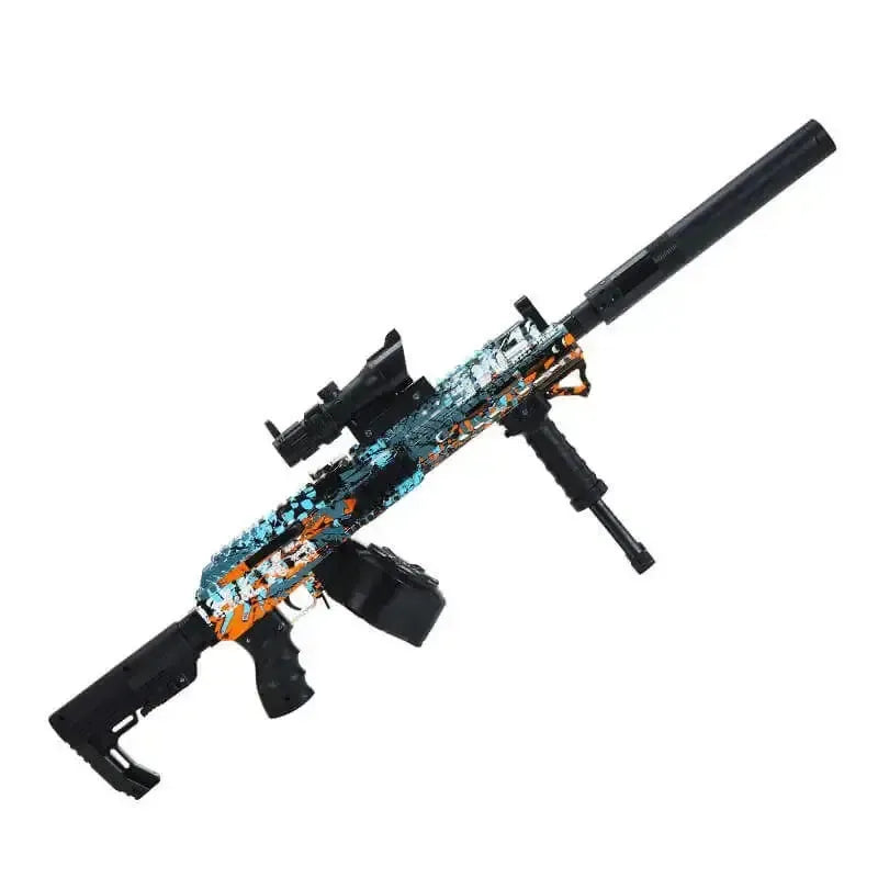 Electric Graffiti Tactical AK Rifle Drum-Fed Orby Gun-P320GelBlaster-P320GelBlaster