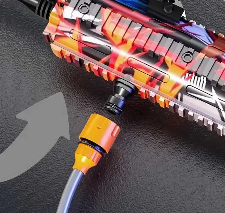 HK416 High Pressure Electric Car Wash Water Gun with Backpack-P320GelBlaster-P320GelBlaster