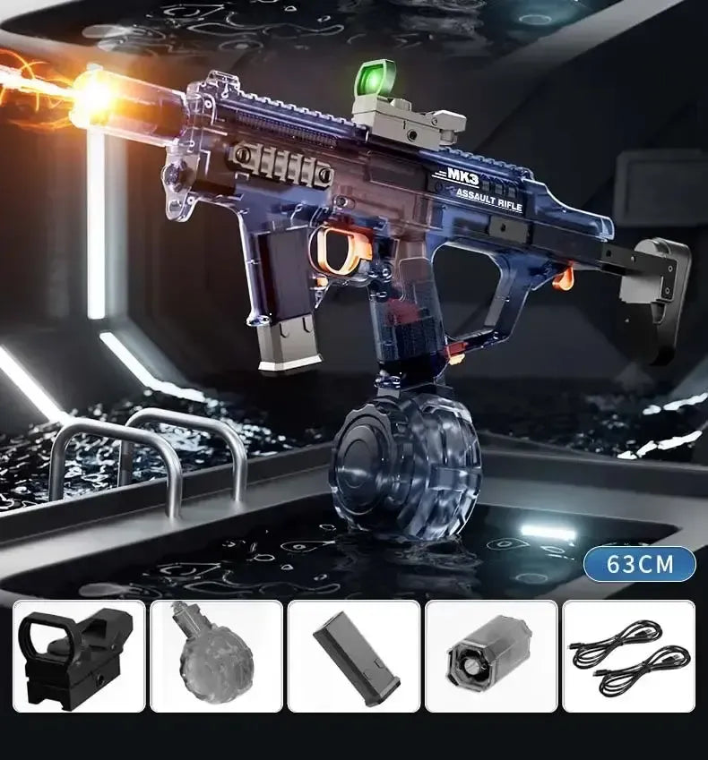 MK3 Electric Blowback Light Muzzle Auto Water Absorption Water Blaster-P320GelBlaster-blue-P320GelBlaster