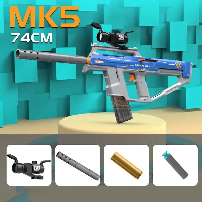 MK5 Manual Action Shell Eject Mag-Fed Foam Dart Gun-P320GelBlaster-P320GelBlaster