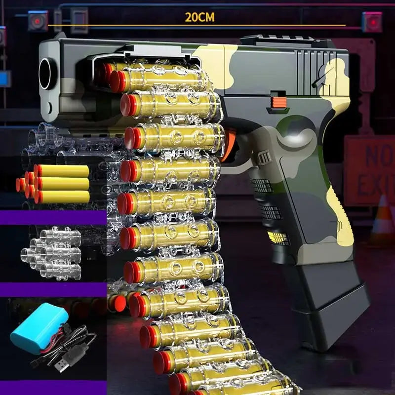 Electric Automatic Belt-Fed Foam Dart Blaster-P320GelBlaster-camouflage-P320GelBlaster