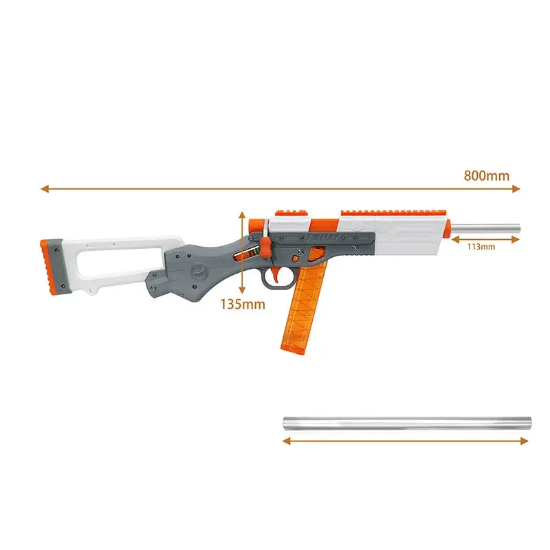 Smiley Mag-Fed Bolt Action 3D Printed Foam Dart Blaster Kit-P320GelBlaster-P320GelBlaster