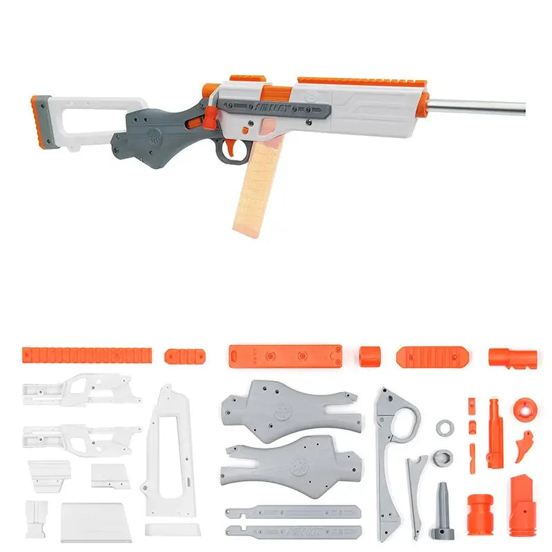 Smiley Mag-Fed Bolt Action 3D Printed Foam Dart Blaster Kit-P320GelBlaster-P320GelBlaster