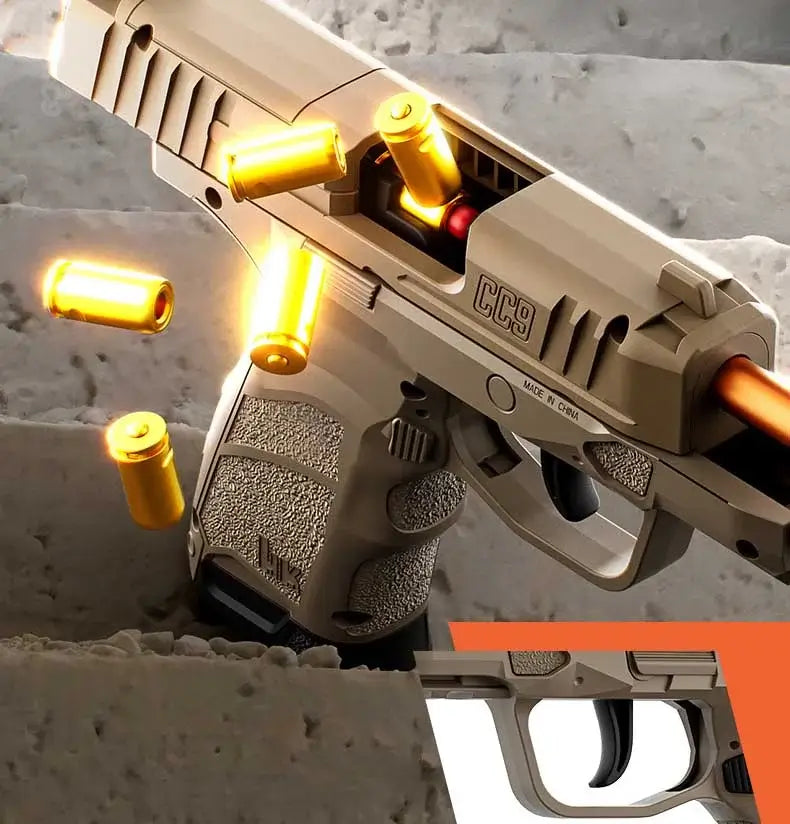 HK CC9 Shell Ejecting Soft Bullet Gun Kids Toy-P320GelBlaster-P320GelBlaster
