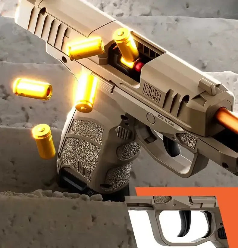 HK CC9 Shell Ejecting Soft Bullet Gun Kids Toy-P320GelBlaster-P320GelBlaster