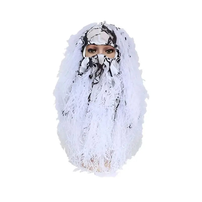 Camouflage Full Face Leafy Tactical Mask-玩具/游戏-P320GelBlaster-snow-P320GelBlaster