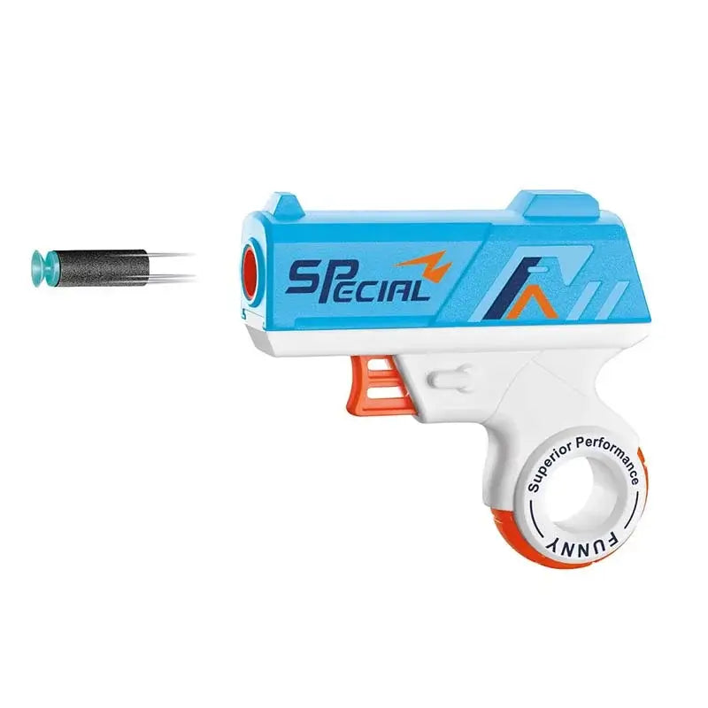 Mini Foam Dart Blaster Fidget Foldable Toy Gun-P320GelBlaster-ring blue-P320GelBlaster