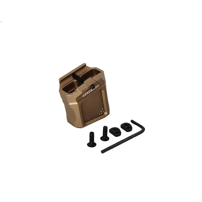 Aeroknox M-Lok Mini Fore Grip with Picatinny Rail Adapter-P320GelBlaster-tan-P320GelBlaster