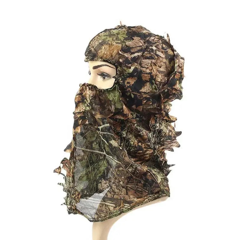 Camouflage Full Face Leafy Tactical Mask-玩具/游戏-P320GelBlaster-camo leaf-P320GelBlaster