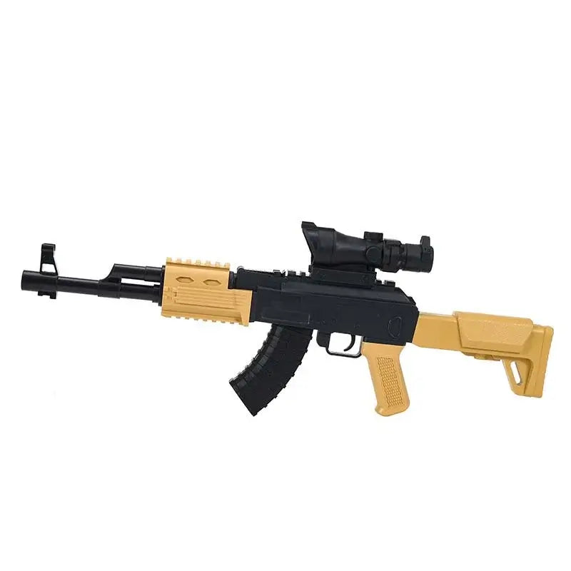 Elektrische Orbeez-Waffe mit orangefarbener Mündung und Magazinzufuhr für AK47