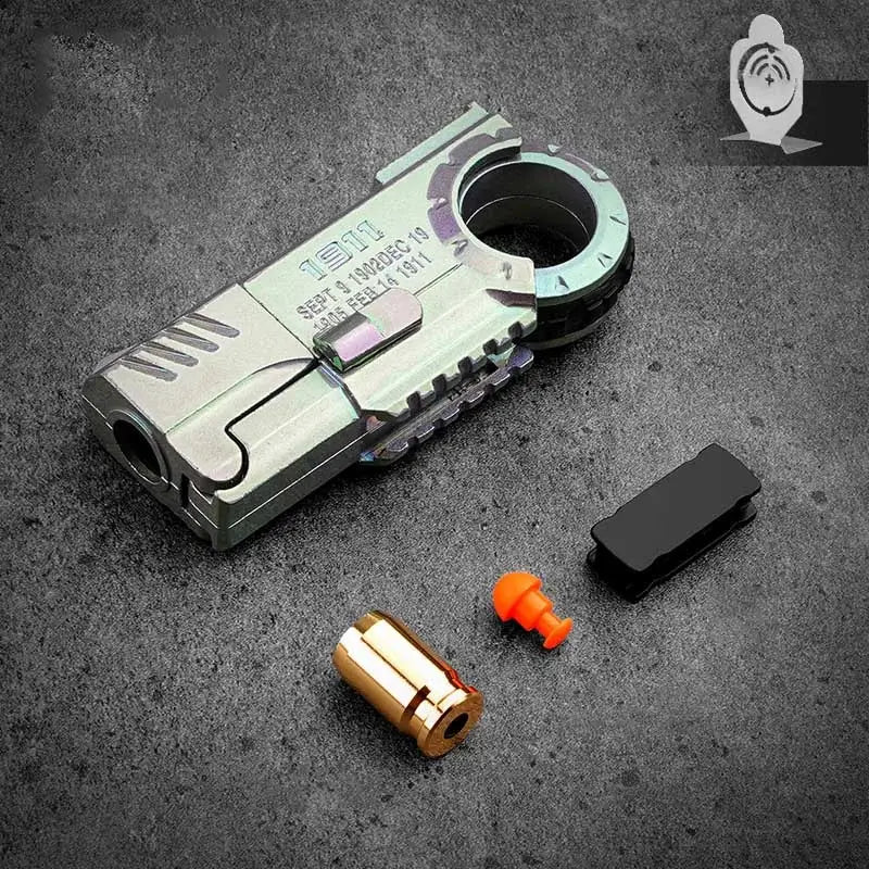 Kock 17 Gen5 Ring EDC Fidget Shell Ejecting Toy Gun-P320GelBlaster-m1911 gray-P320GelBlaster