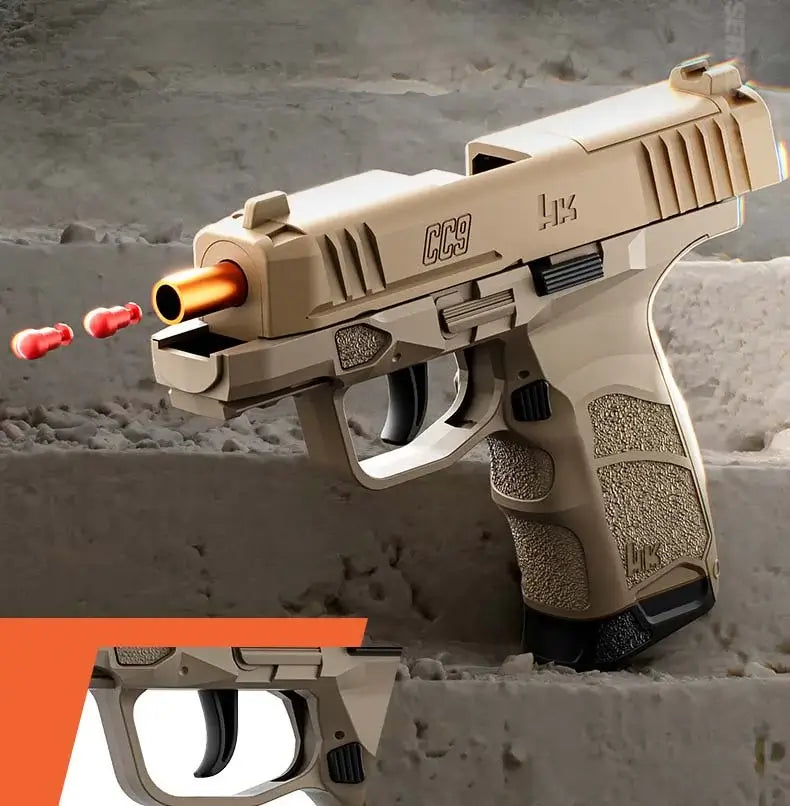 HK CC9 Shell Ejecting Soft Bullet Gun Kids Toy-P320GelBlaster-P320GelBlaster