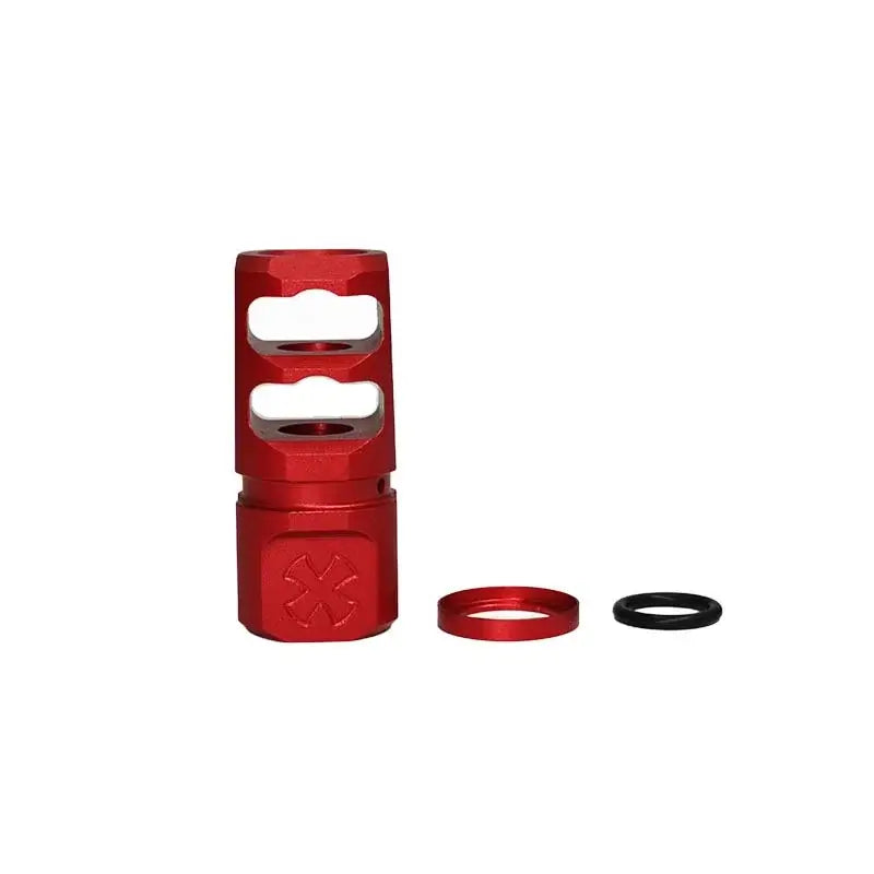 2 Port Noveske 14MM Metal Muzzle Brake-P320GelBlaster-red-P320GelBlaster