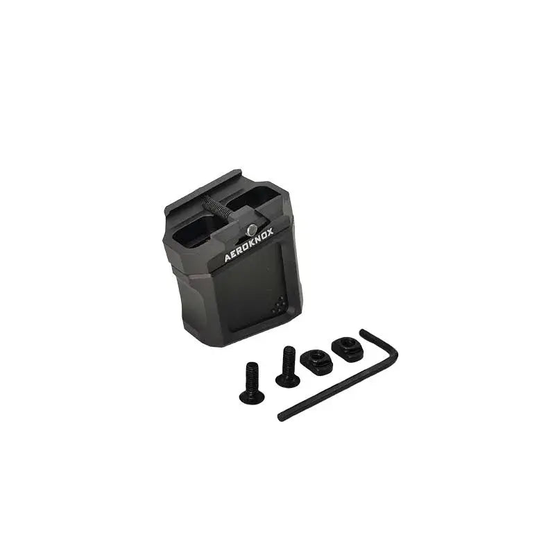 Aeroknox M-Lok Mini Fore Grip with Picatinny Rail Adapter-P320GelBlaster-black-P320GelBlaster