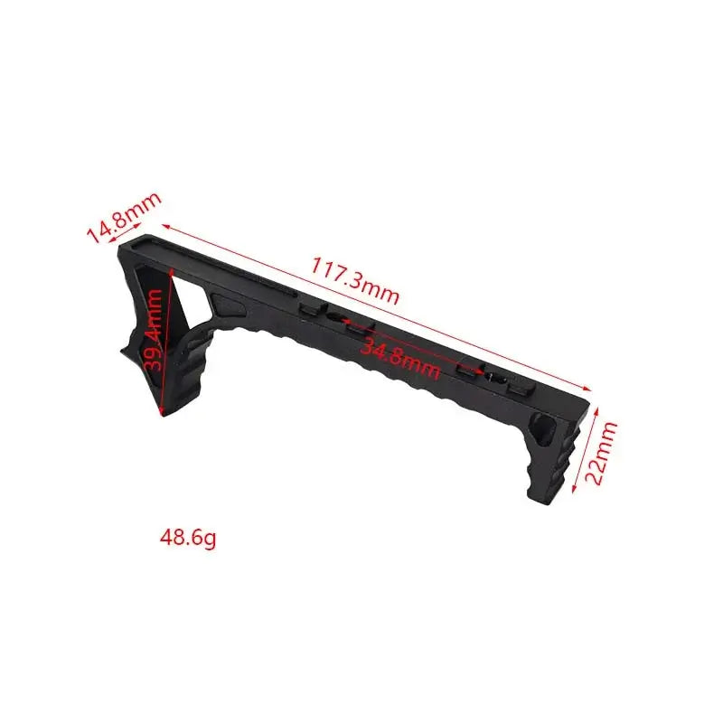 Metal Curved Foregrip for M-Lok or Keymod-P320GelBlaster-P320GelBlaster