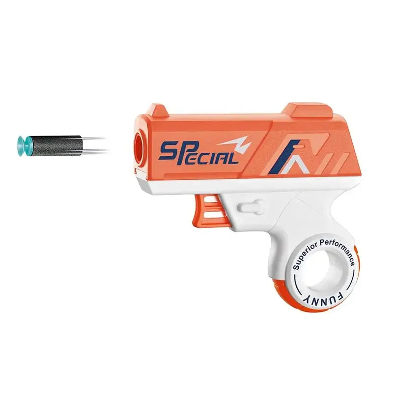 Mini Foam Dart Blaster Fidget Foldable Toy Gun-P320GelBlaster-ring orange-P320GelBlaster