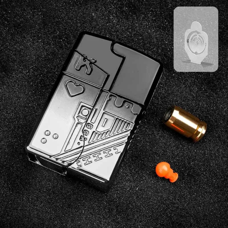 Agent Fire Metal Folding Lighter Soft Bullet Gun-P320GelBlaster-fading black-P320GelBlaster