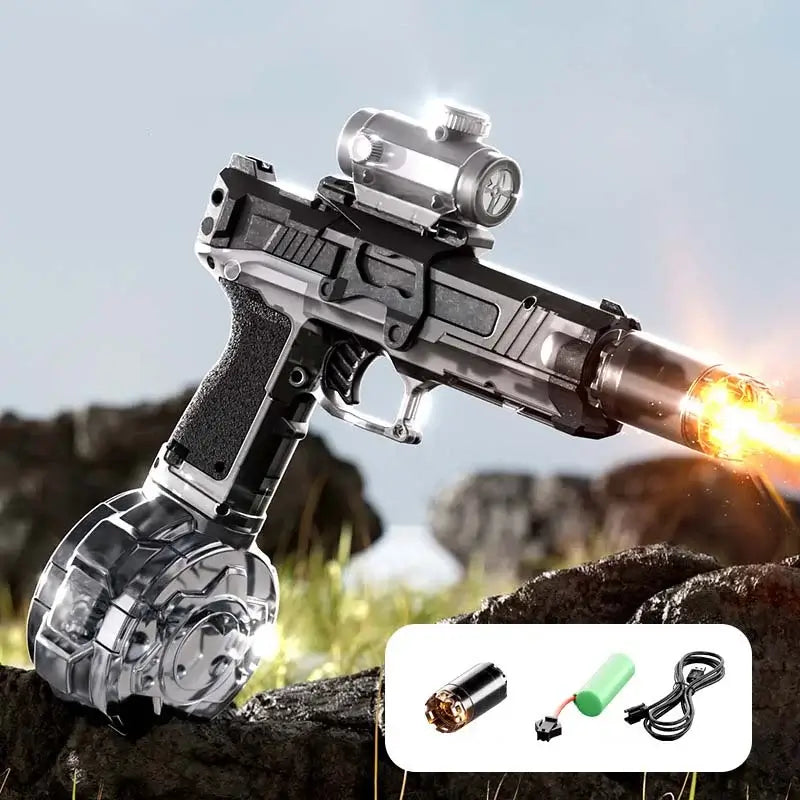 Ice Mouse Electric Blowback Pistol Water Blaster with Light Muzzle-P320GelBlaster-black-P320GelBlaster