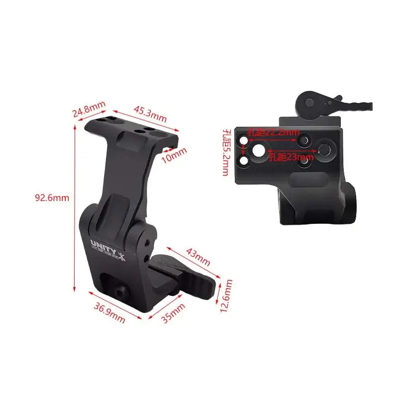 Unity G44 G43 Flip To Center QD Magnifier Mount-P320GelBlaster-P320GelBlaster