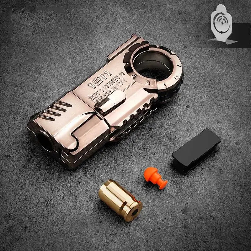 Kock 17 Gen5 Ring EDC Fidget Shell Ejecting Toy Gun-P320GelBlaster-m1911 brown-P320GelBlaster
