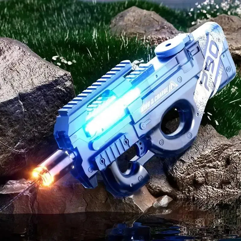 P90 Electric Auto Light Flash Water Blaster Shooting Toy-P320GelBlaster-blue-P320GelBlaster