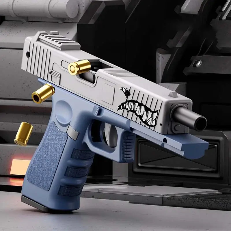 Shell Ejection Semi-Auto Soft Bullet Pistol Toy Gun-P320GelBlaster-blue-P320GelBlaster