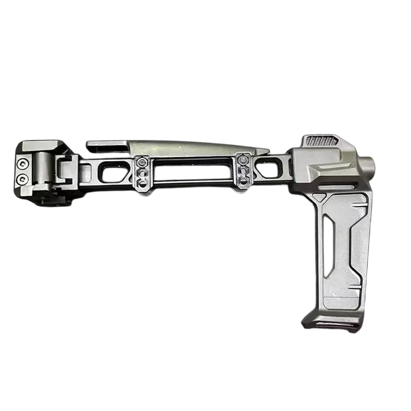 Si Ambidextrous Picatinny Rail Mount Folding Buttstock-P320GelBlaster-black-P320GelBlaster
