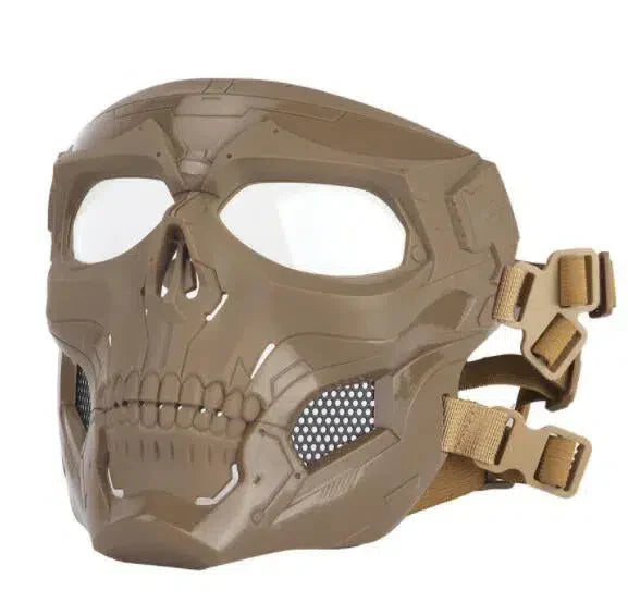 Skull Full Face Protective Tactical Mask-玩具/游戏-Biu Blaster-tan-Biu Blaster