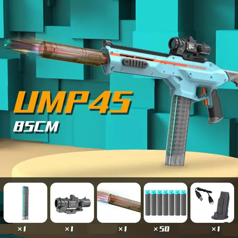 UMP45 Electric Auto High Speed Foam Dart Blaster