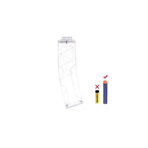 Worker 22 Round Banana Full Length Dart Magazine Clip-m416gelblaster-clear-m416gelblaster