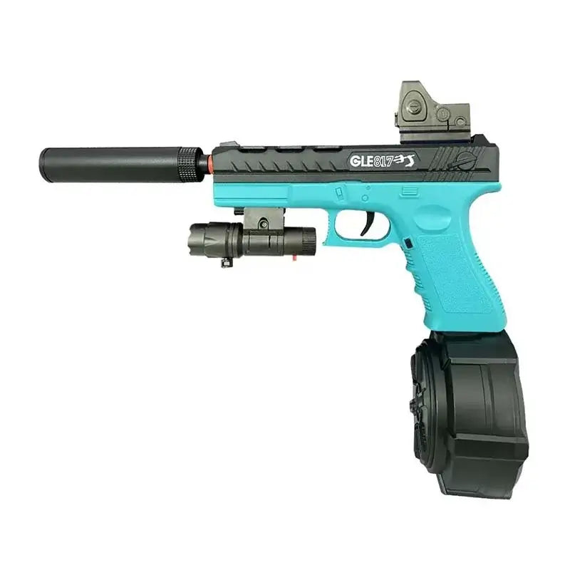 GLE 817 Pistol Electric Blowback Gel Ball Blaster-P320GelBlaster-black blue-P320GelBlaster