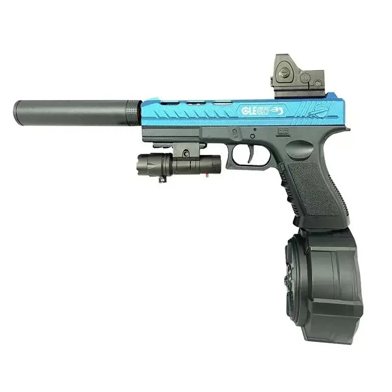 GLE 817 Pistol Electric Blowback Gel Ball Blaster-P320GelBlaster-blue black-P320GelBlaster