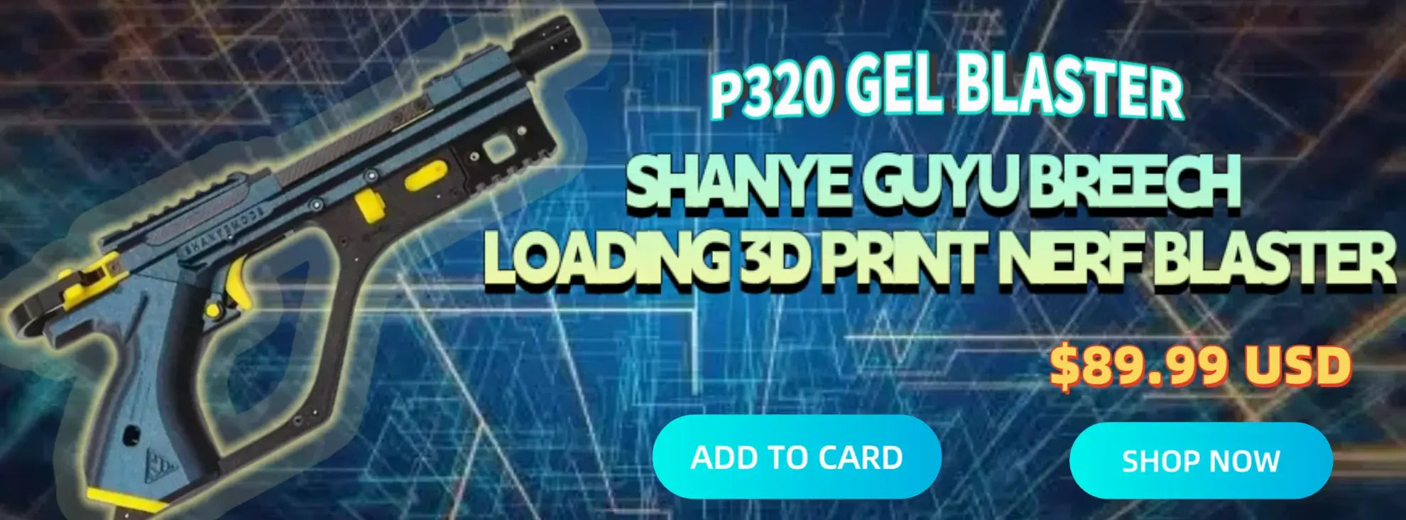 guyu breech loading 3d print nerf blaster banner