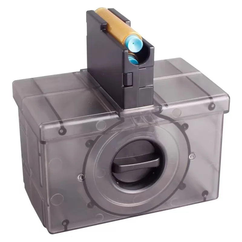 Electric PKM Shell Throwing LMG Foam Dart Toy Gun-P320GelBlaster-extra mag-P320GelBlaster