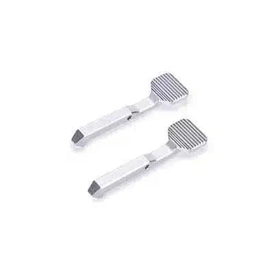 ZWQ S200 Fire Rat Upgrade Parts Mod Accessories-toy gun-m416 gel blaster-metal bolt catch silver-m416gelblaster